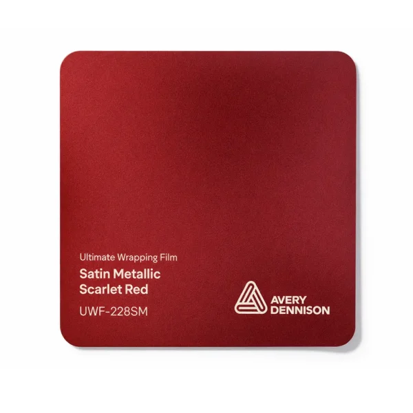 Vinil Avery Dennison Ultimate Wrapping Film Satin Metallic Scarlet Red UWF-228SM