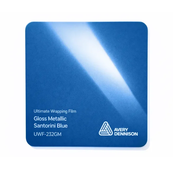 Vinil Avery Dennison Ultimate Wrapping Film Gloss Metallic Metallic Santorini Blue UWF-232GM