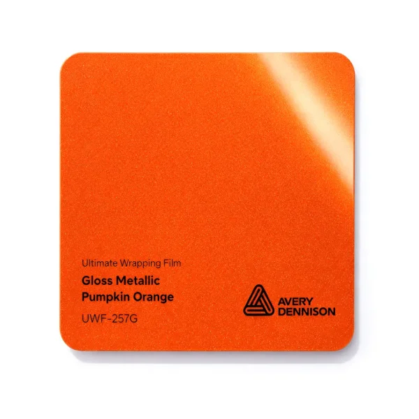 Vinil Avery Dennison Ultimate Wrapping Film Gloss Metallic Metallic Pumpkin Orange UWF-257G