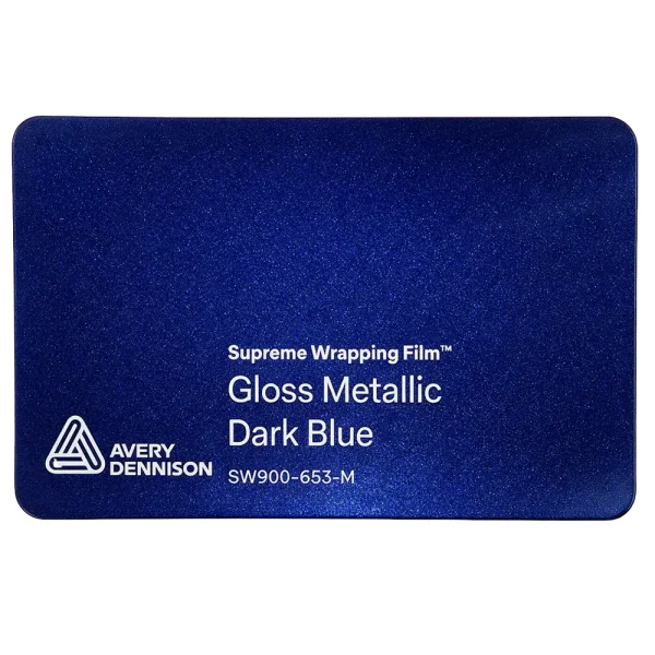 Vinil Avery Dennison SW900 Gloss Metallic Dark Blue SW900-653-M