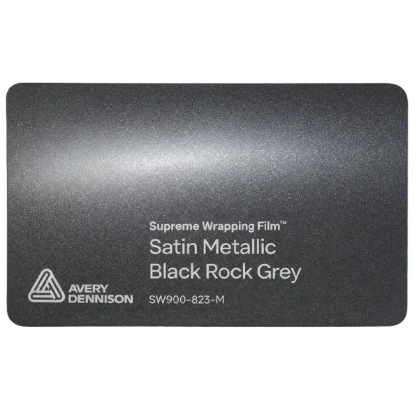 Vinil Avery Dennison SW900 Satin Metallic Black Rock Grey SW900-823-M